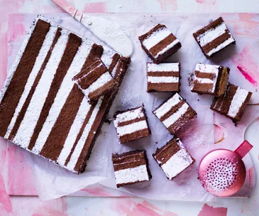 Chocolate hazelnut slice