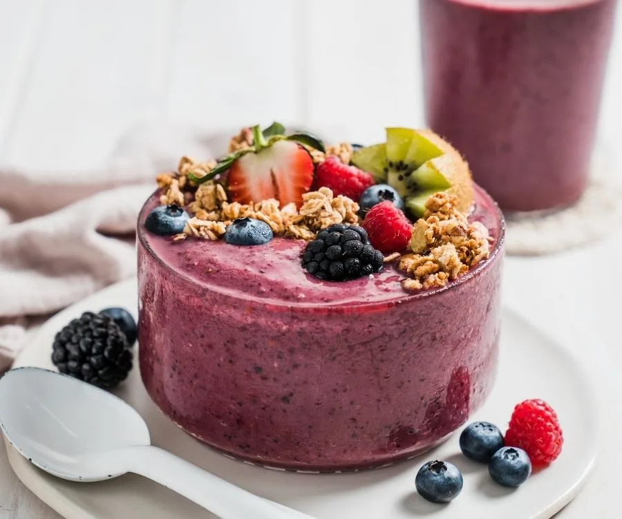 fruit and smoothie bowl