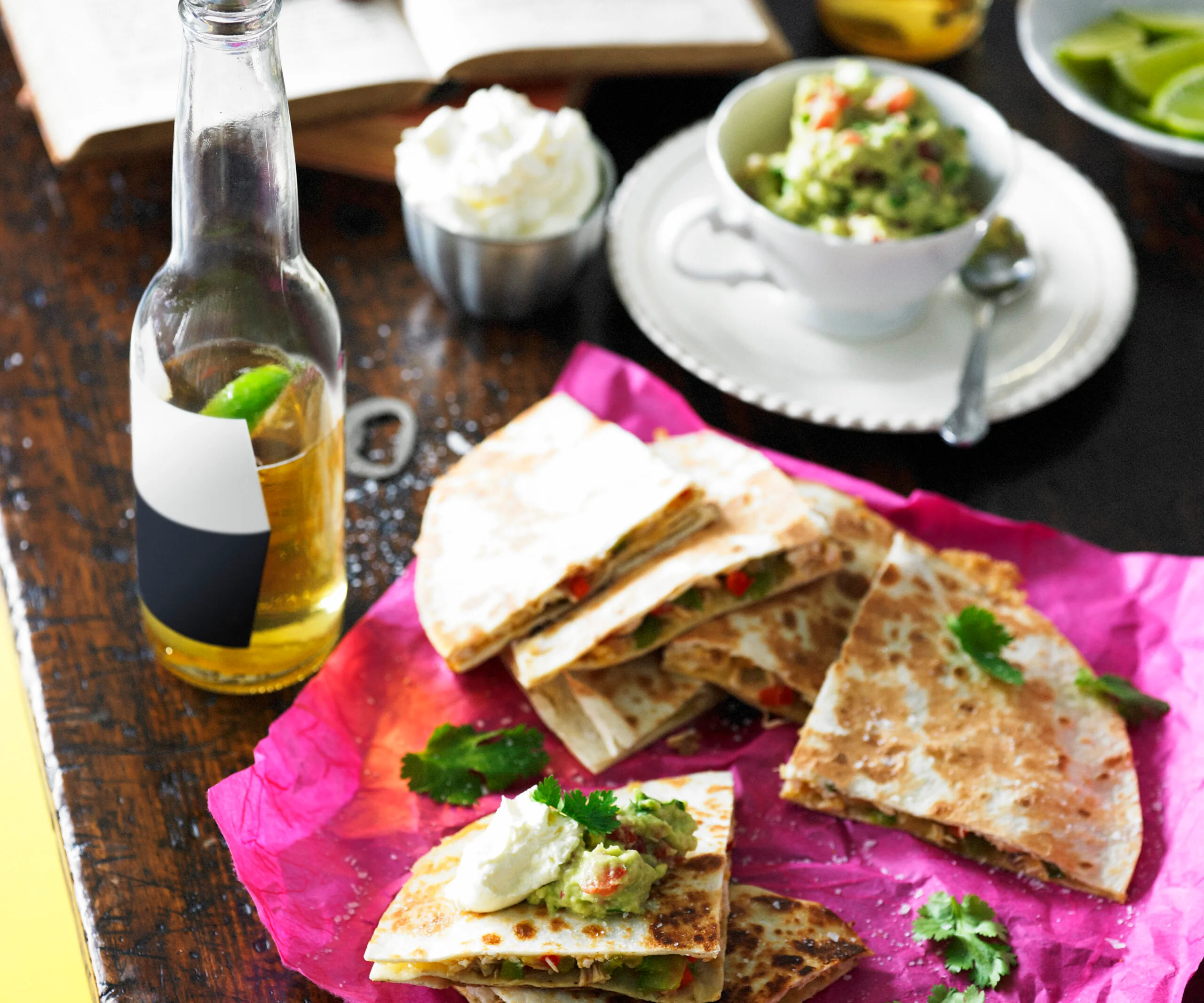 Quesadillas with guacamole-image