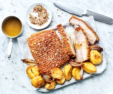 Air fryer roast pork belly