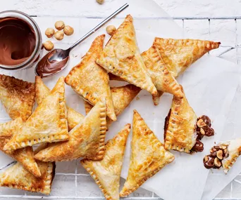 Air fryer Nutella turnovers