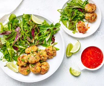 Air fryer red curry fish cakes