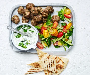 Herby lamb koftas with green tahini in the air fryer