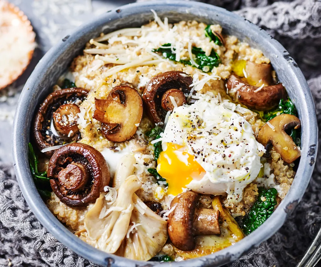 mushroom, cavolo nero and quinoa risotto