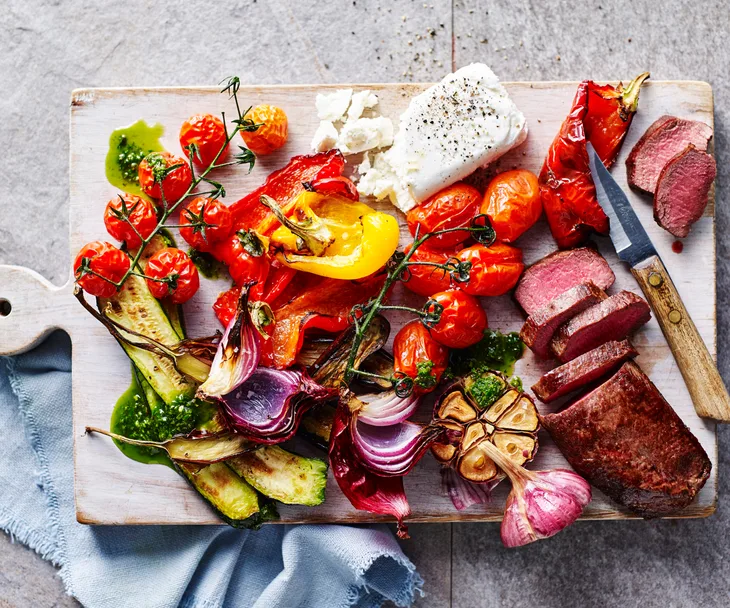 ratatouille & lamb salad