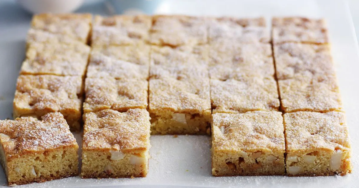 White chocolate and macadamia slice | Women's Weekly Food