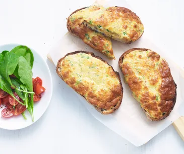 welsh rarebit soufflé toasts