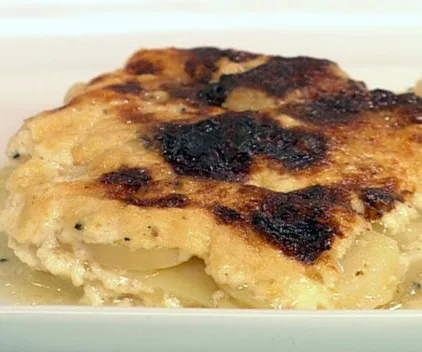 Potato gratin with tallegio