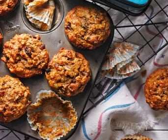 overnight date and muesli muffins