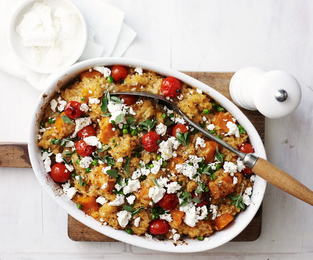 PUMPKIN, PEA & FETTA RISOTTO