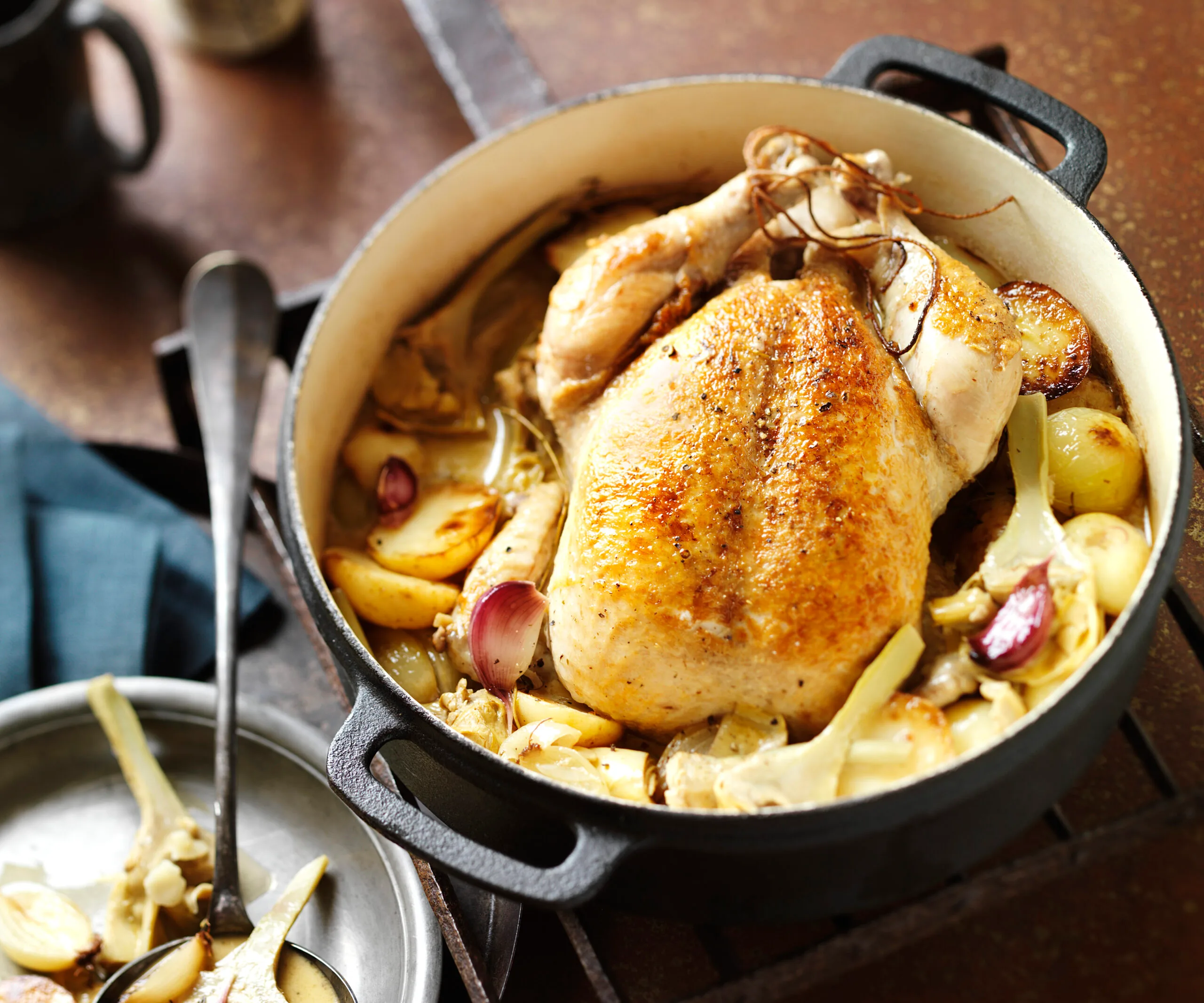 chicken and artichoke pot roast