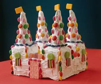Candy castle cake