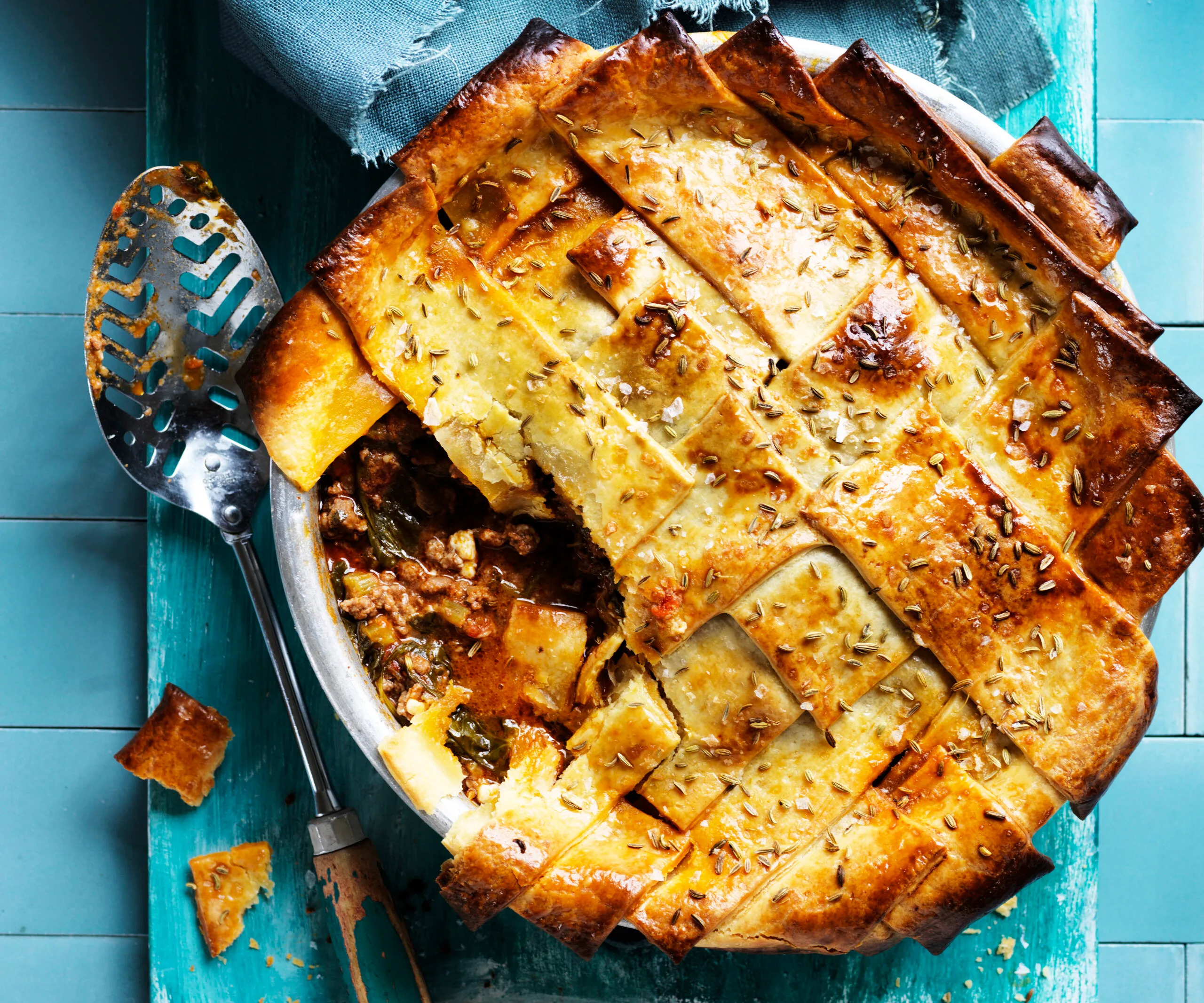 LAMB, SPINACH & FETTA PIE