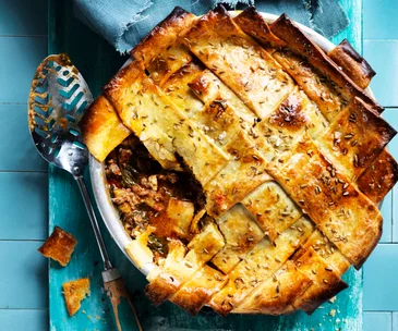LAMB, SPINACH & FETTA PIE