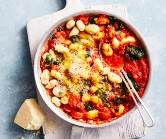 ricotta gnocchi in fresh tomato sauce