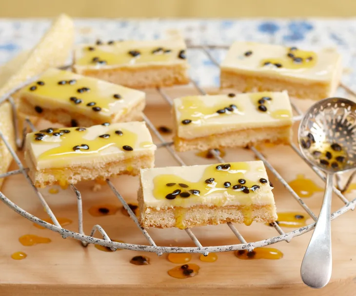 Passionfruit slice