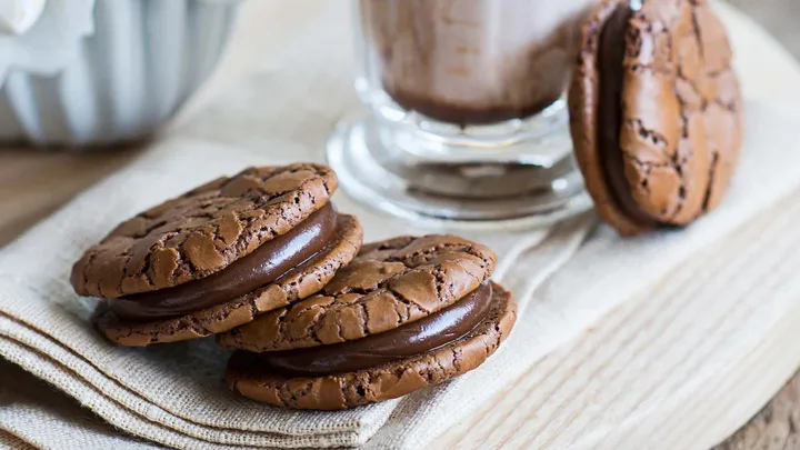 Double chocolate brownie cookies - one of our decadent double chocolate desserts