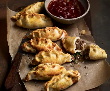 Gluten free lamb pastizzi