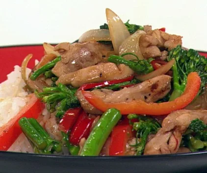 Chilli lime chicken stir-fry