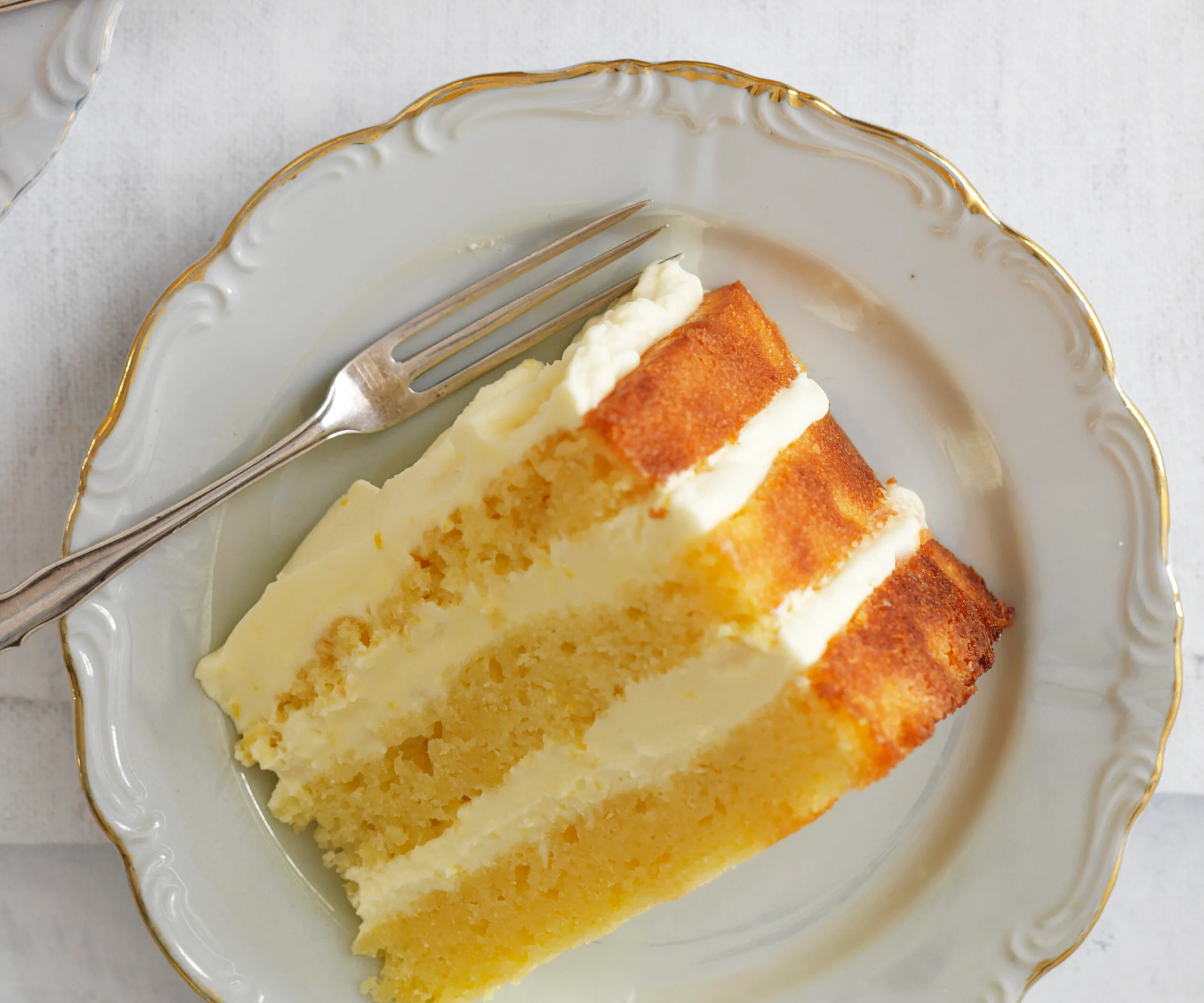 Lemon layer cake with lemon mascarpone frosting-image