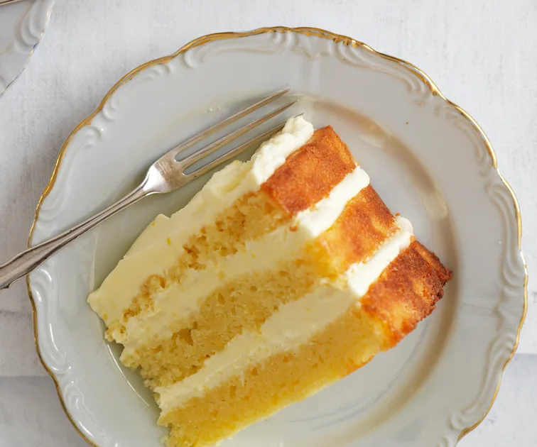 Lemon Layer Cake with Lemon Mascarpone Frosting