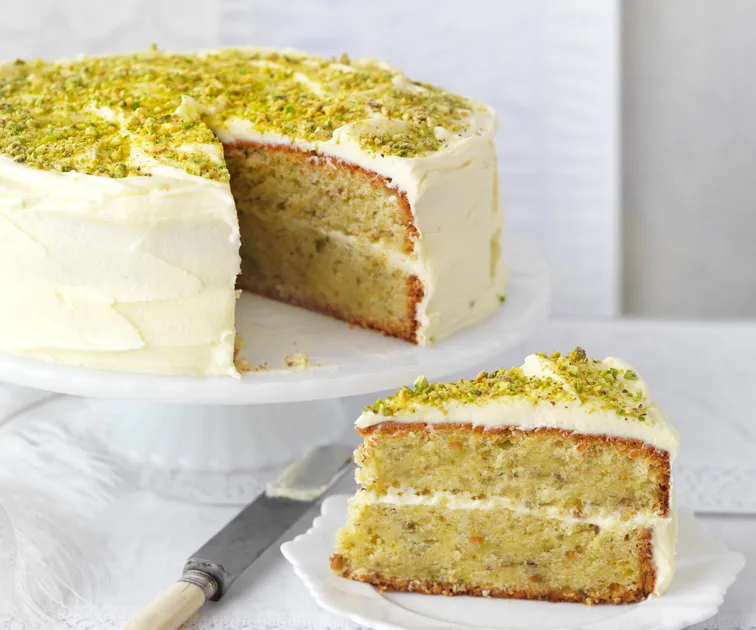 Pistachio and rosewater layer cake | Women's Weekly Food