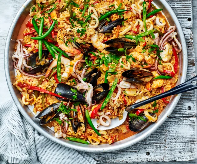 Seafood Paella recipe