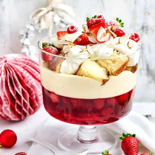 Raspberry trifle