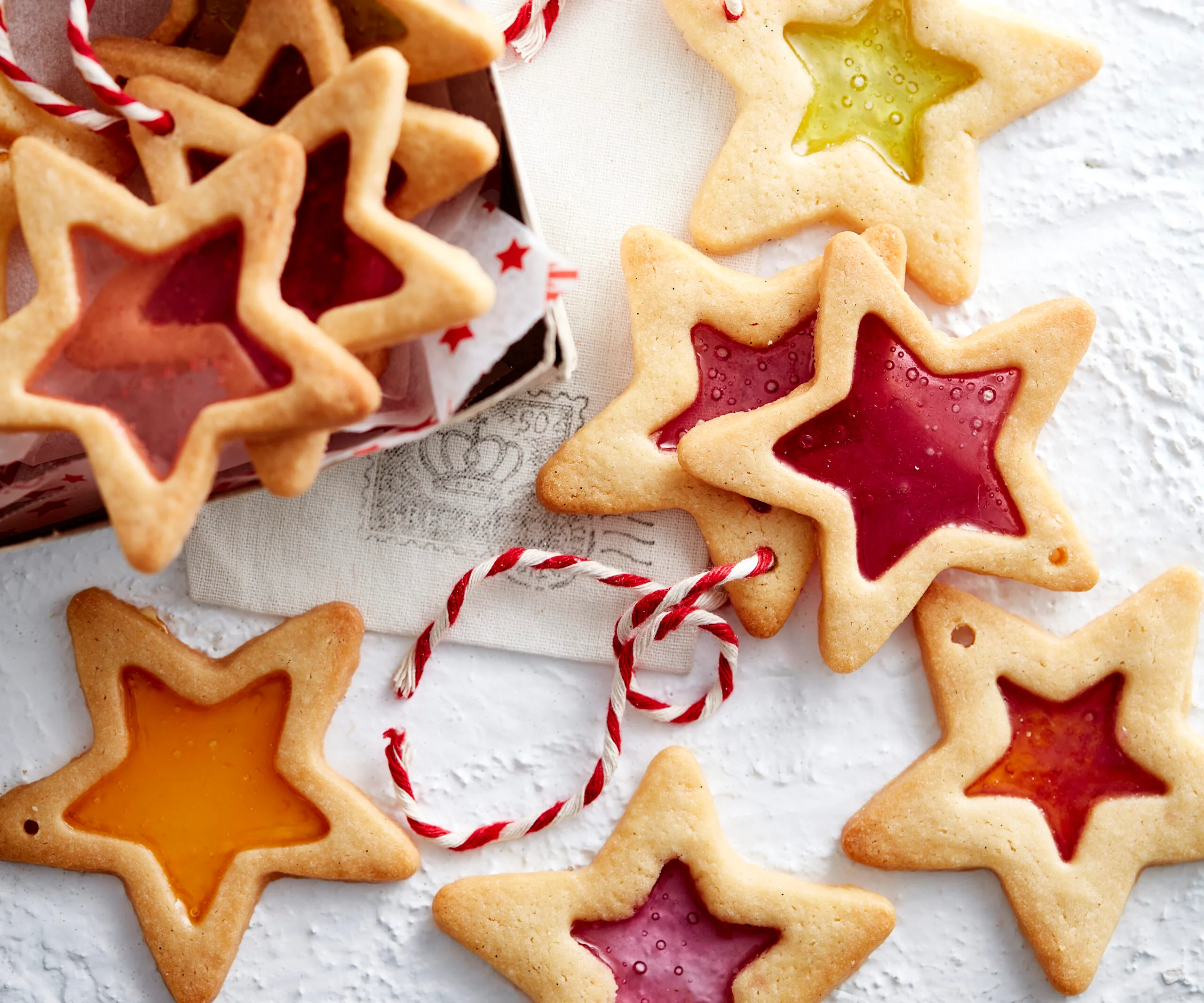 Stained glass biscuits