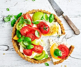 Summer tomato tart