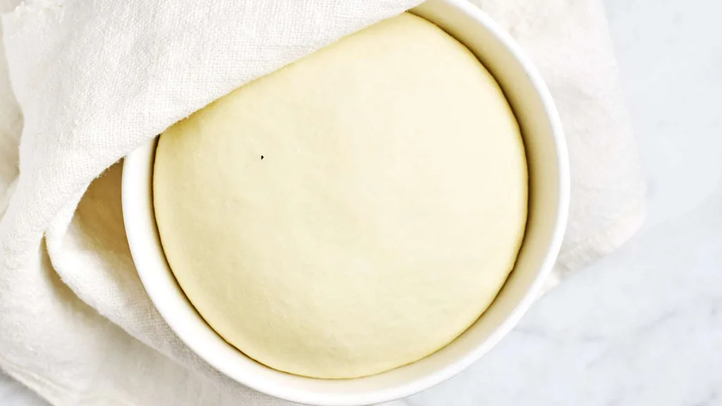 Homemade dough doubled in size