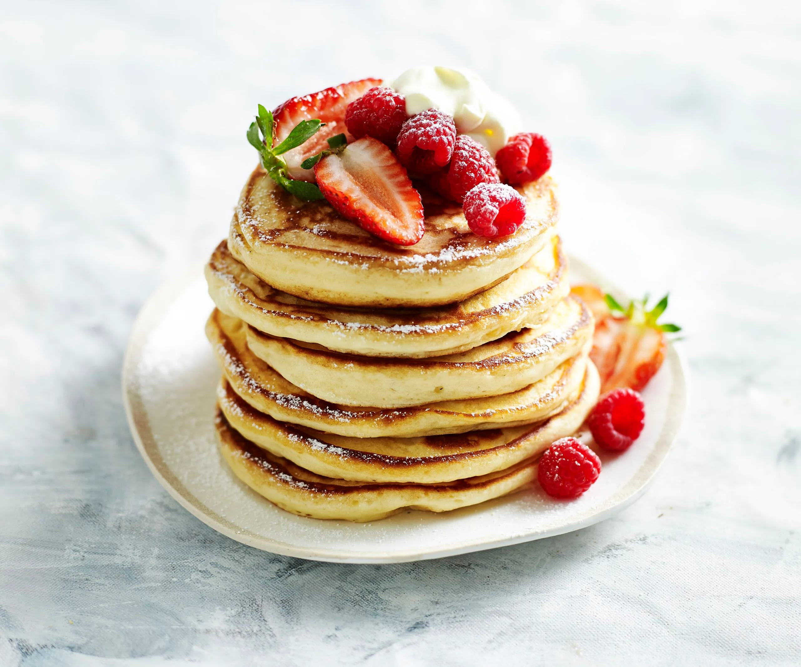 Stack of buttermilk pancakes
