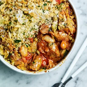 air fryer cheat sausage casserole cassoulet