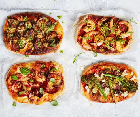 Air fryer pizza supreme