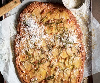 Gluten-free potato and rosemary focaccia