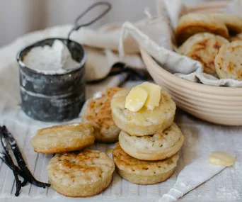 Vanilla bean crumpets