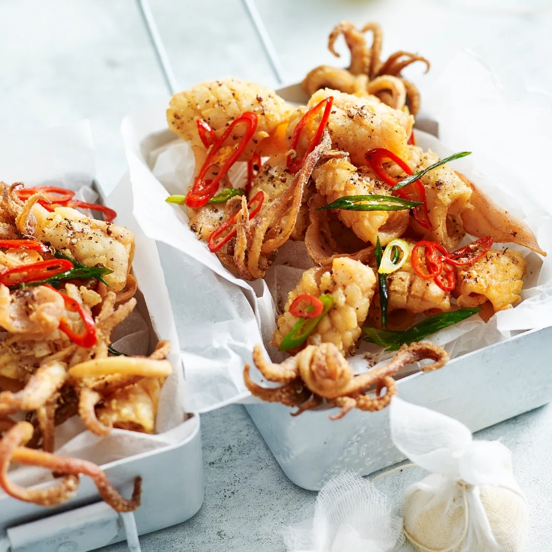 Air fryer salt and pepper squid