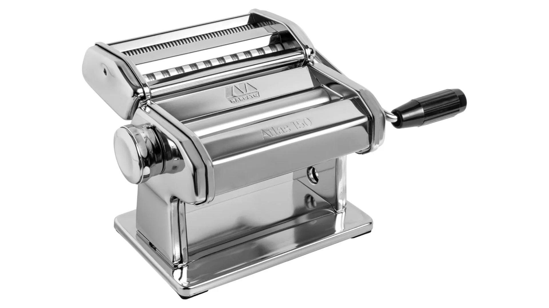 The Marcato Atlas 150 pasta machine in silver.