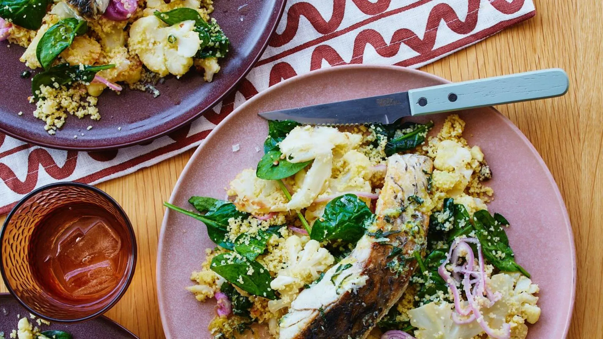 QuiteLike  meal - Sage Butter Barramundi with Lemony Cauliflower Couscous