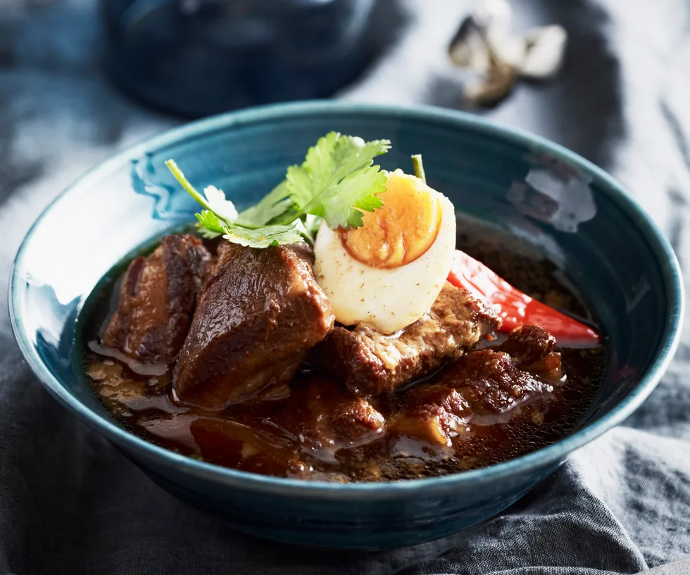 Five-spice caramel pork belly