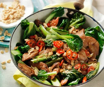 Honey soy chicken stir fry