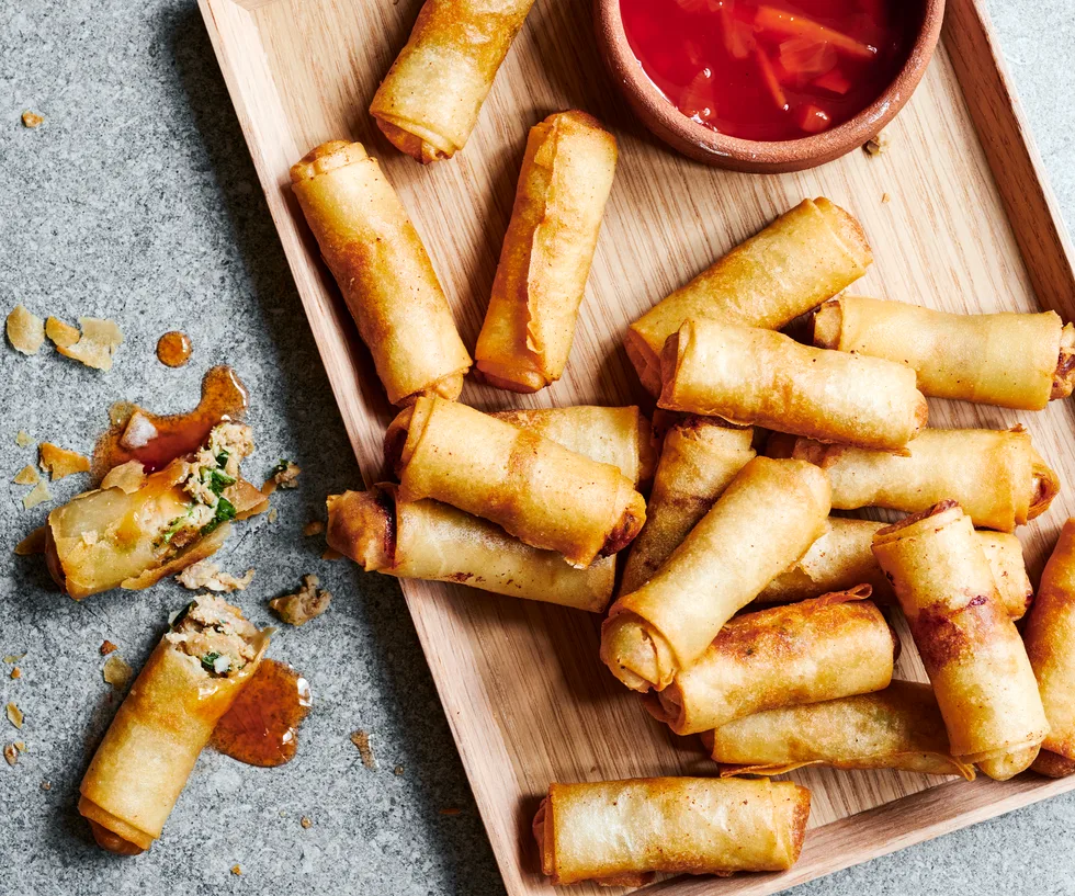 Lumpia Filipino spring rolls