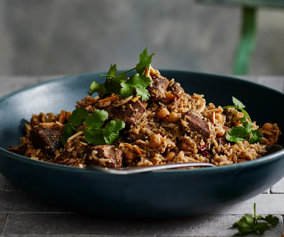 Lamb and chickpea pilau