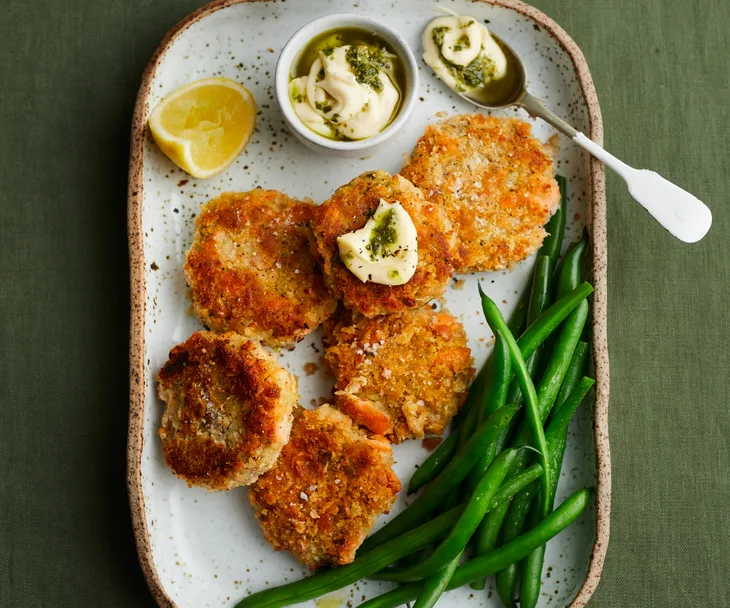 White bean and salmon fish cakes