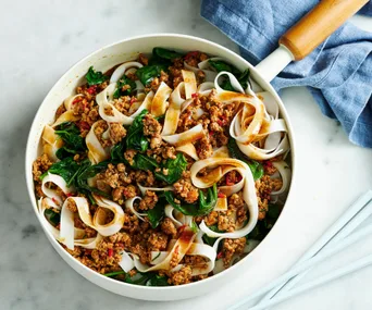 20-minute lemongrass pork with noodles