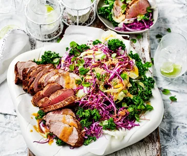Sticky glazed slow-roasted pork fillet recipes