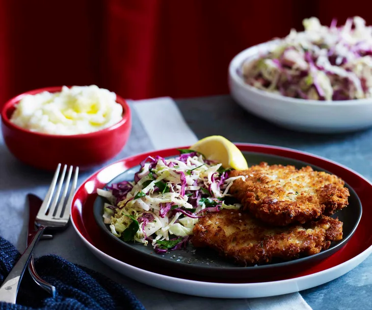 Gourmet pork schnitzel