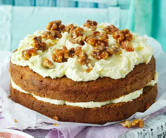 Carrot cake with cream cheese frosting