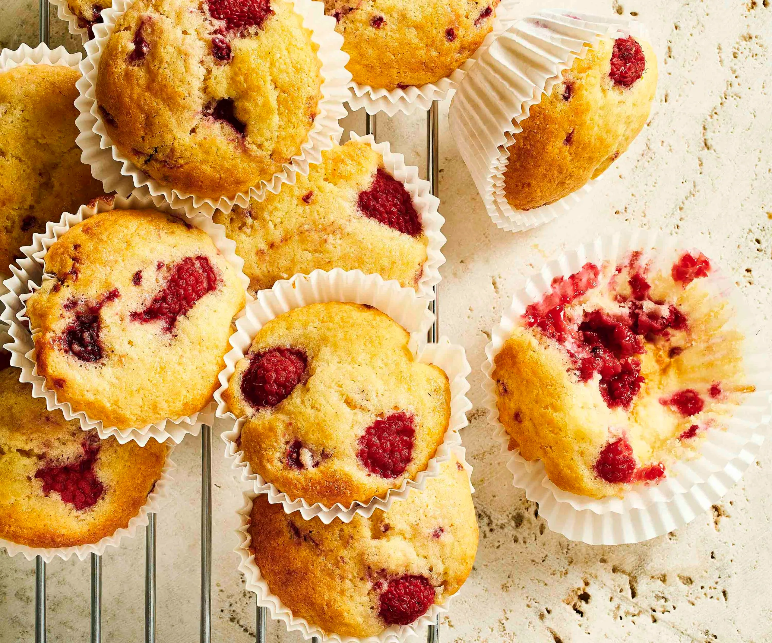 raspberry muffins
