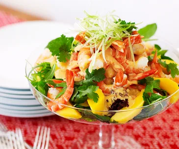 Prawn and mango salad